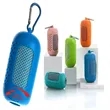 Portable Quick-Drying Cooling Towel With Silicone Sleeve | https://www.bestnamebadges.com