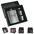 8 oz Stainless Steel Hip Flask Gift Set | https://www.bestnamebadges.com