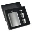 8 oz Stainless Steel Hip Flask Gift Set | https://www.bestnamebadges.com