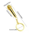 Miniature Replica Microphone Keychain | https://www.bestnamebadges.com