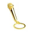 Miniature Replica Microphone Keychain | https://www.bestnamebadges.com