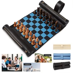 Premium Roll-Up Portable Chess Set