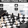Premium Roll-Up Portable Chess Set | https://www.bestnamebadges.com