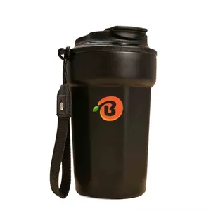 316 Stainless Steel Vacuum Insulated Coffee Cup with Strap