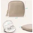 Mini Vegan Leather Cosmetic Pouch | https://www.bestnamebadges.com