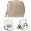 Mini Vegan Leather Cosmetic Pouch | https://www.bestnamebadges.com