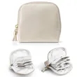 Mini Vegan Leather Cosmetic Pouch | https://www.bestnamebadges.com