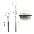 Telescopic Stainless Steel Keychain Pen | https://www.bestnamebadges.com
