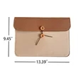 Eco-Friendly Premium Felt A4 Document Pouch | https://www.bestnamebadges.com