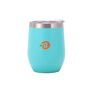 U-Shaped 12oz Double-Wall Insulated Eggshell Bottle