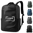 Water Resistant Minimalist Business Laptop Backpack | https://www.bestnamebadges.com