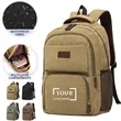 Vintage Canvas Laptop Backpack | https://www.bestnamebadges.com