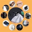 Microfiber Lens Cleaning Cloth Keychain | https://www.bestnamebadges.com