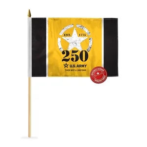 12"x18" 250th US Army Nylon Printed Stick Flags