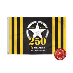 2'x3' 250th US Army Nylon Printed Flags