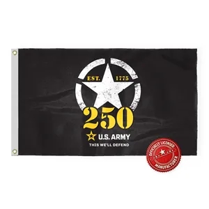 3'x5' 250th US Army Nylon Printed Flags