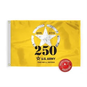 4'x6' 250th US Army Nylon Printed Flags
