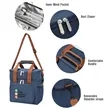 Custom Double Deck Lunch Bag With Shoulder Strap | https://www.bestnamebadges.com