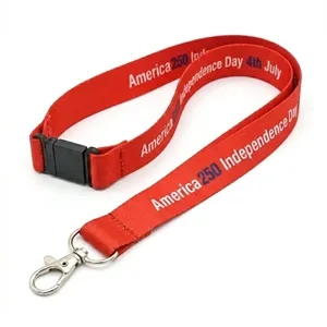America250 Dye-Sublimated Lanyard with Plastic Breakaway