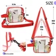 Clear PVC Crossbody Sports Pack | https://www.bestnamebadges.com