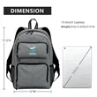 Graphite 15.6" Laptop Backpack With Pockets | https://www.bestnamebadges.com