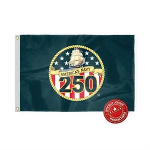 4'x6' 250th US Navy Nylon Printed Flags