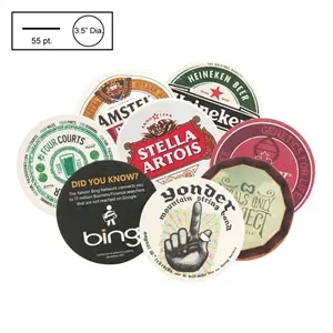 3.5" Circle Round Medium Weight Pulpboard Coaster