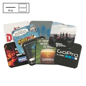 3.5" Square Medium Weight Pulpboard Coaster