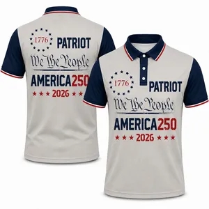 Full Color America250 Sublimated Performance Polo Shirt