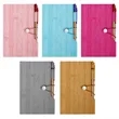Woodgrain Pocket Notebook W/ Sticky Notes & Pen 6"x4" | https://www.bestnamebadges.com