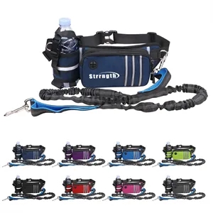 Hands Free Dog Leash With Zipper Waist Bag