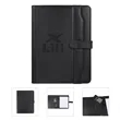 A4 Leather Business Portfolio Folder W/ Calculator | https://www.bestnamebadges.com