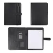 A4 Leather Business Portfolio Folder W/ Calculator | https://www.bestnamebadges.com