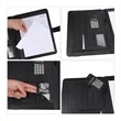 A4 Leather Business Portfolio Folder W/ Calculator | https://www.bestnamebadges.com