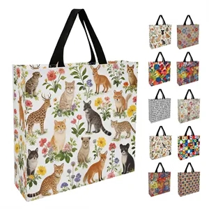 Full Color Laminated Non Woven Shopping Tote Bag