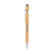 Bamboo Retractable Stylus Pen | https://www.bestnamebadges.com