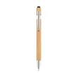 Bamboo Retractable Stylus Pen | https://www.bestnamebadges.com