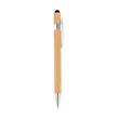 Bamboo Retractable Stylus Pen | https://www.bestnamebadges.com