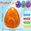 Slow Rising Marbled Stress Egg Sensory Fidget Toy | https://www.bestnamebadges.com