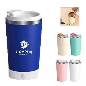 Rechargeable Magnetic Self Stirring Mug With Lid Portable