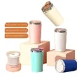 Rechargeable Magnetic Self Stirring Mug With Lid Portable | https://www.bestnamebadges.com