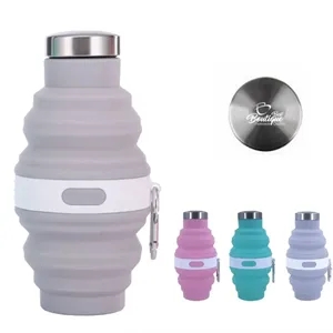 Collapsible Silicone Water Bottle Portable Outdoor Travel