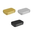 Small Rectangular Hinged Tin Box Container W/ Lid | https://www.bestnamebadges.com