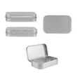 Small Rectangular Hinged Tin Box Container W/ Lid | https://www.bestnamebadges.com