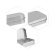 Small Rectangular Hinged Tin Box Container W/ Lid | https://www.bestnamebadges.com