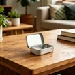 Small Rectangular Hinged Tin Box Container W/ Lid | https://www.bestnamebadges.com