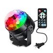 Sound Activated Party Lights with Remote Control DJ Lighting | https://www.bestnamebadges.com