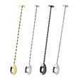 Black Bar Mixing Spoon with Laser Logo | https://www.bestnamebadges.com
