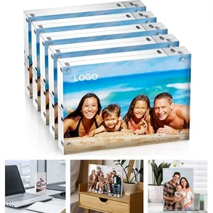 Thicker Frameless Acrylic Magnet Photo Frame