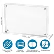 Thicker Frameless Acrylic Magnet Photo Frame | https://www.bestnamebadges.com